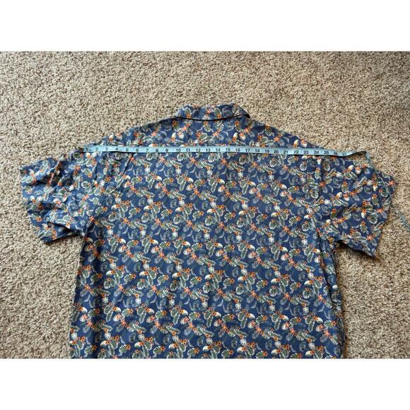 CREMIEUX Men's Collared button up, Tropical/Floral Print; size XL, Lightweight - Picture 6 of 9